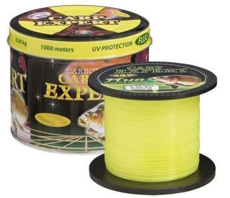 UV expert carp monofilament thread, yellow fluo, 1000m