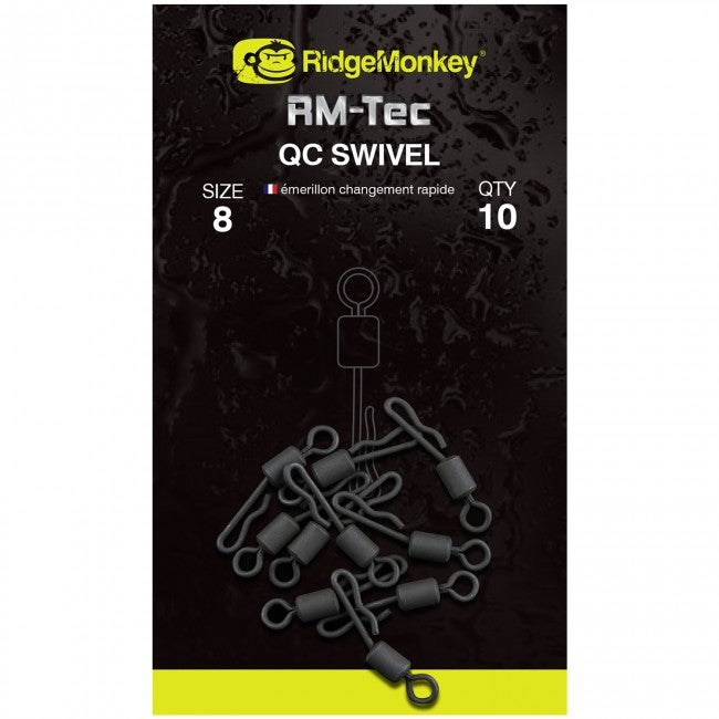 Swivels Target fast clip Ridgemonkey, no.8, 10pcs/envelope