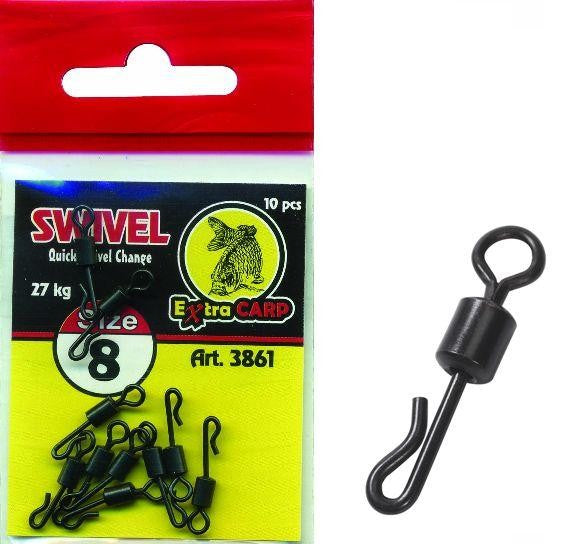 Swivels Target fast clip, Extra Carp, 10pcs/envelope