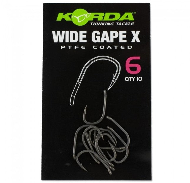 Hooks Korda Wide Gape X, 10pcs/envelope