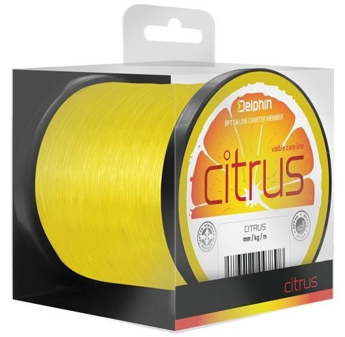 Monofilament thread, Delphin Citrus, yellow, 600m - 1200m