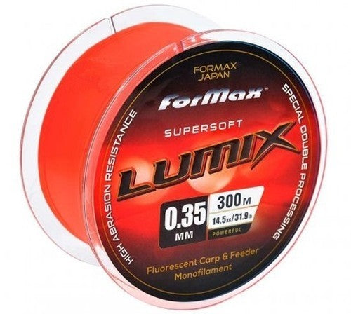Monofilament thread Formix Lumix Carp & Feeder Red Fluo, 300m diameter 0.35mm