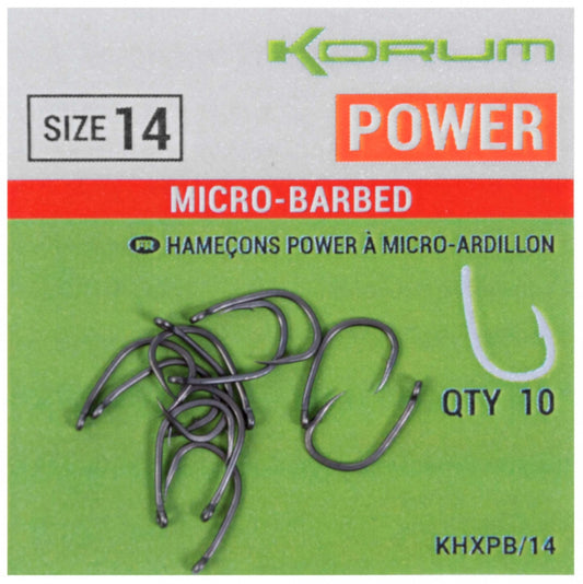 Hooks Korum Xpert Power, 10pcs/envelope